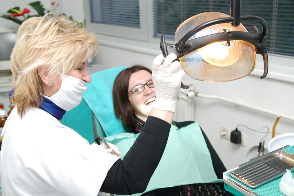 girl in dentist chair
